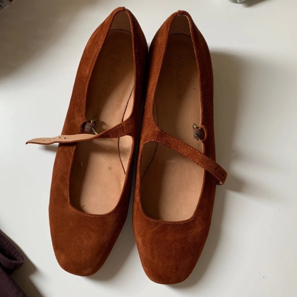 Madewell Rust Mary Jane Pump
